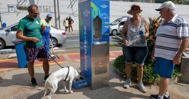 Ilhas de Hidratação são instaladas na Avenida Presidente Kennedy em SCS