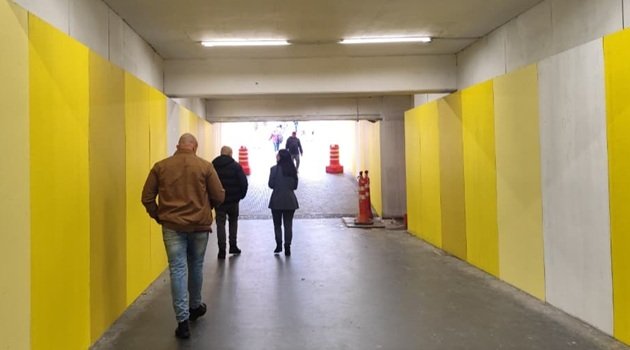 Obras do Terminal de São Caetano avançam na passagem e novos espaços
